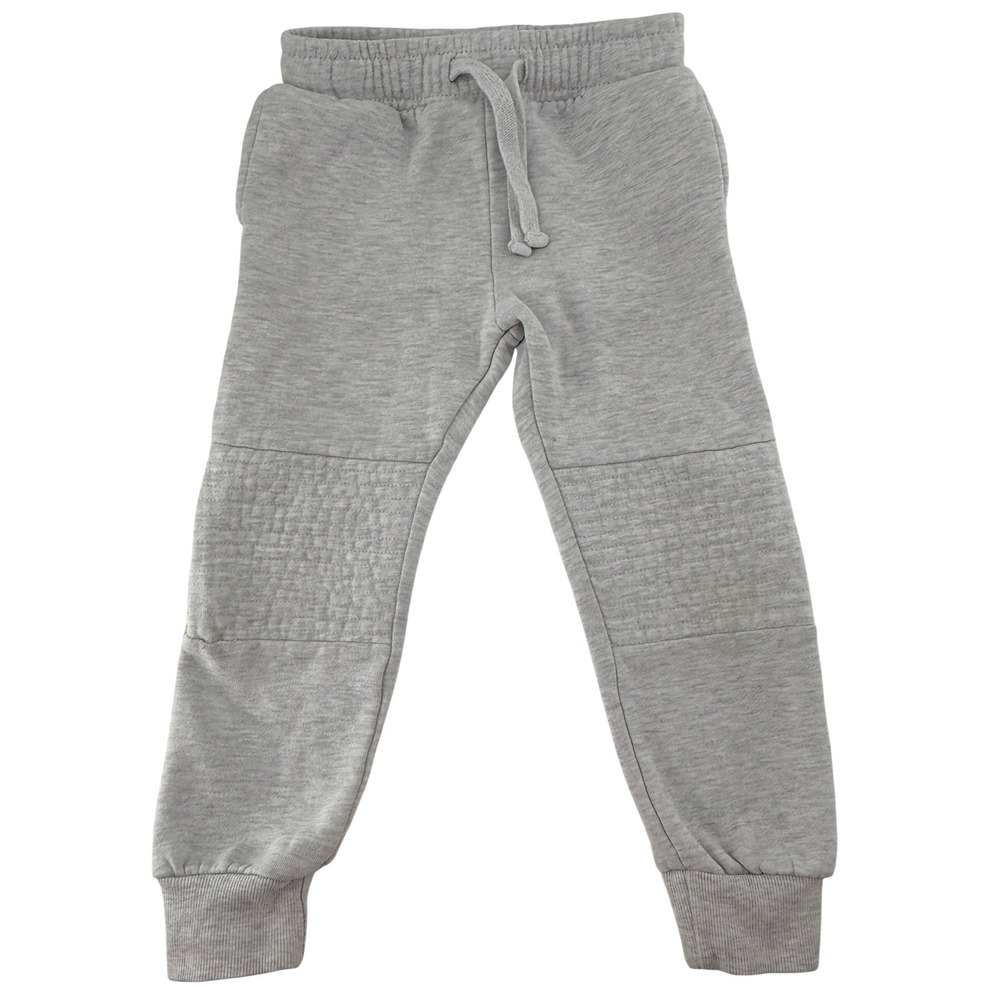 Cotton On Kids Gray Moto Jogger Sweatpants Boys Size 5‎ Heather Gray Fleece
